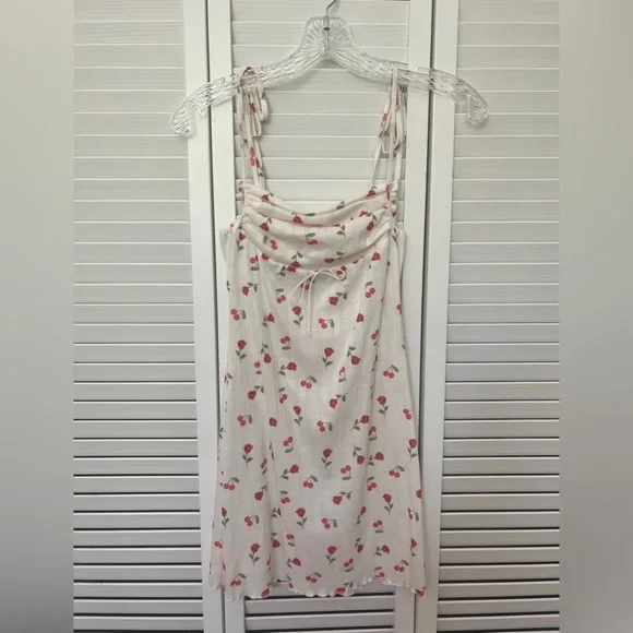 For Love and Lemons Cherry Roses Pointelle Dress